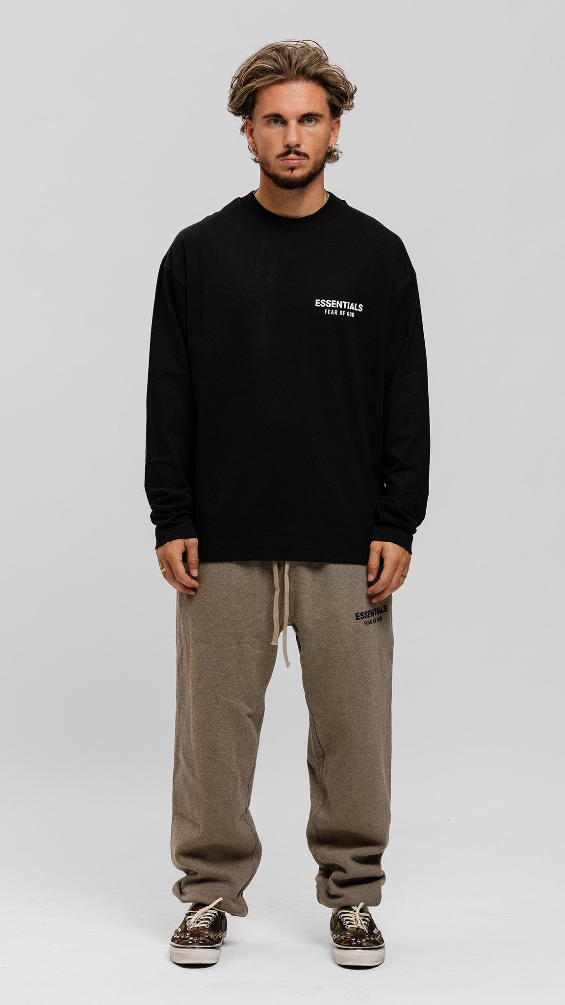 Jet Black Long Sleeve T-Shirt