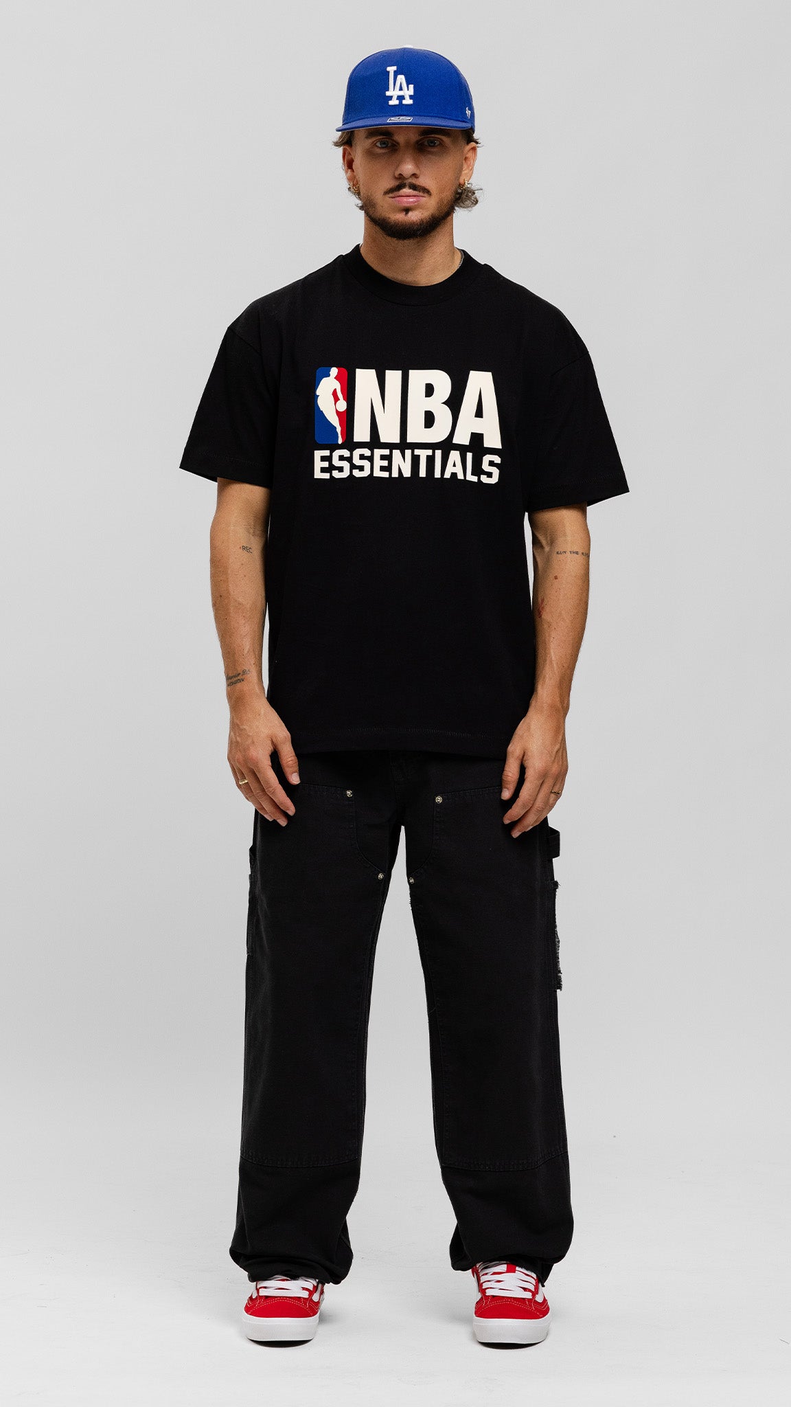 T-Shirt 'NBA - Black/White'