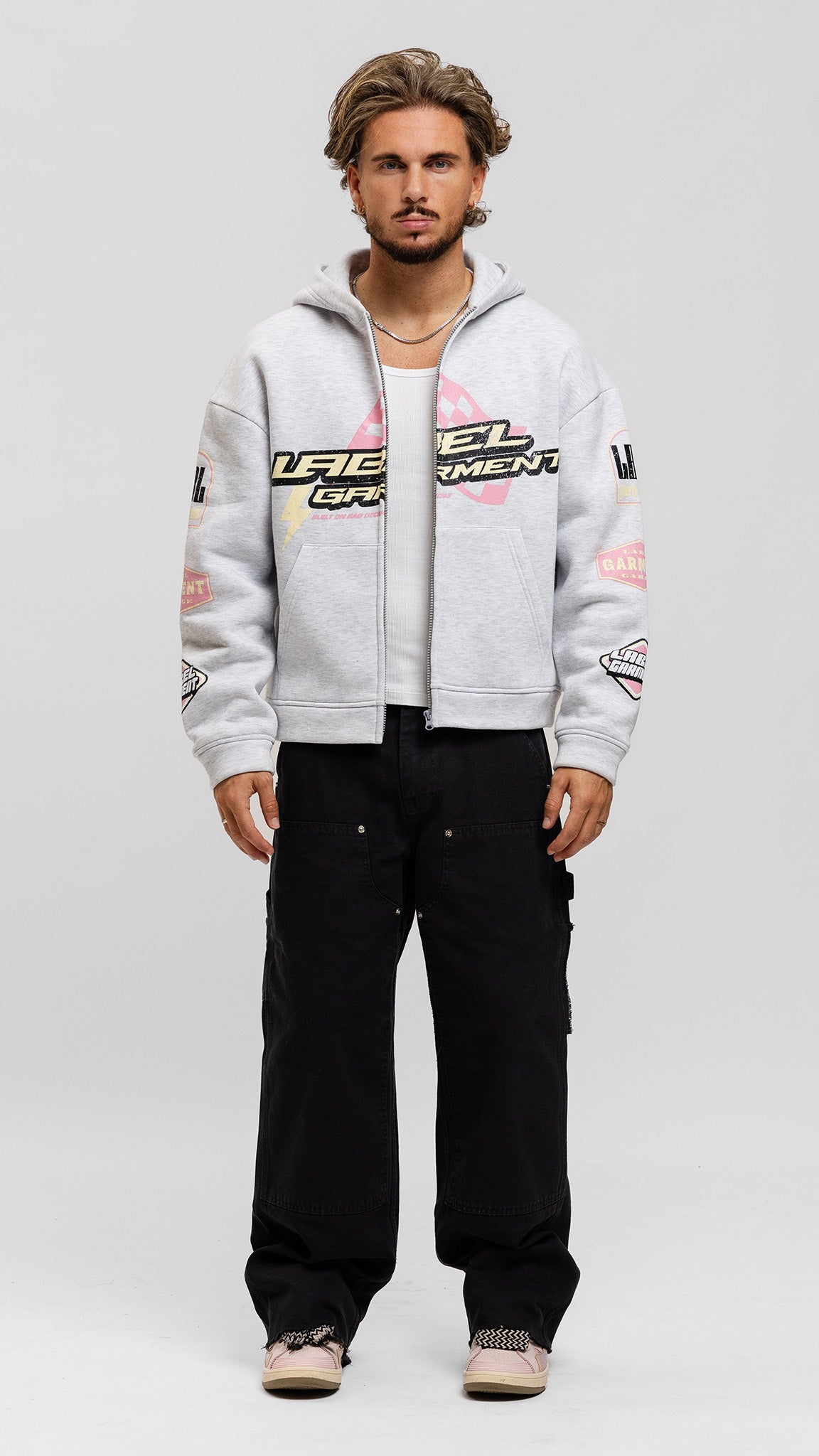 Pitlane Zip Hoodie - Grey