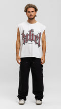Raw Sleeveless - White