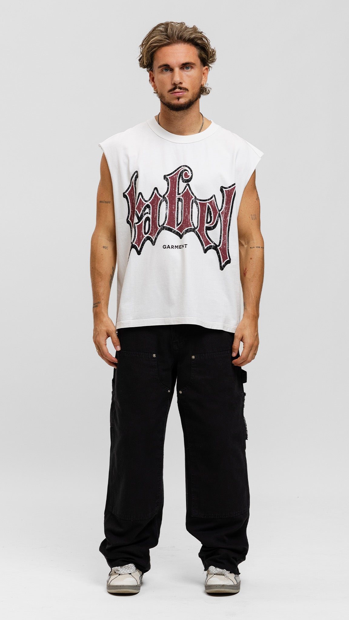 Raw Sleeveless - White