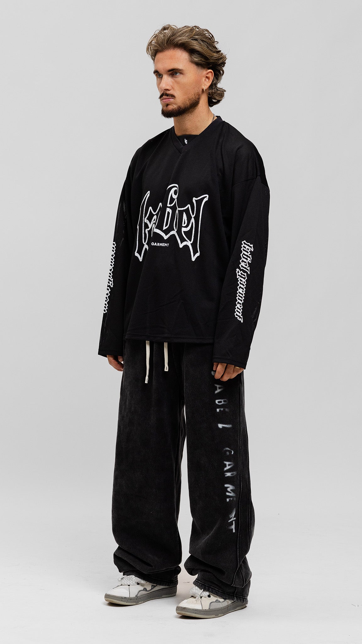 Jersey Longsleeve Top - Black