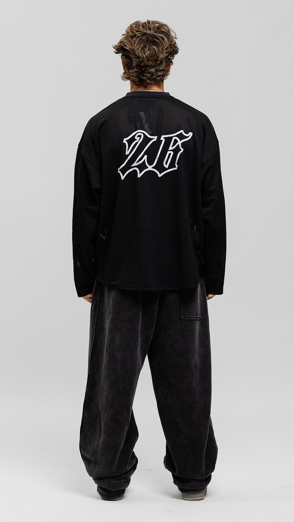 Jersey Longsleeve Top - Black
