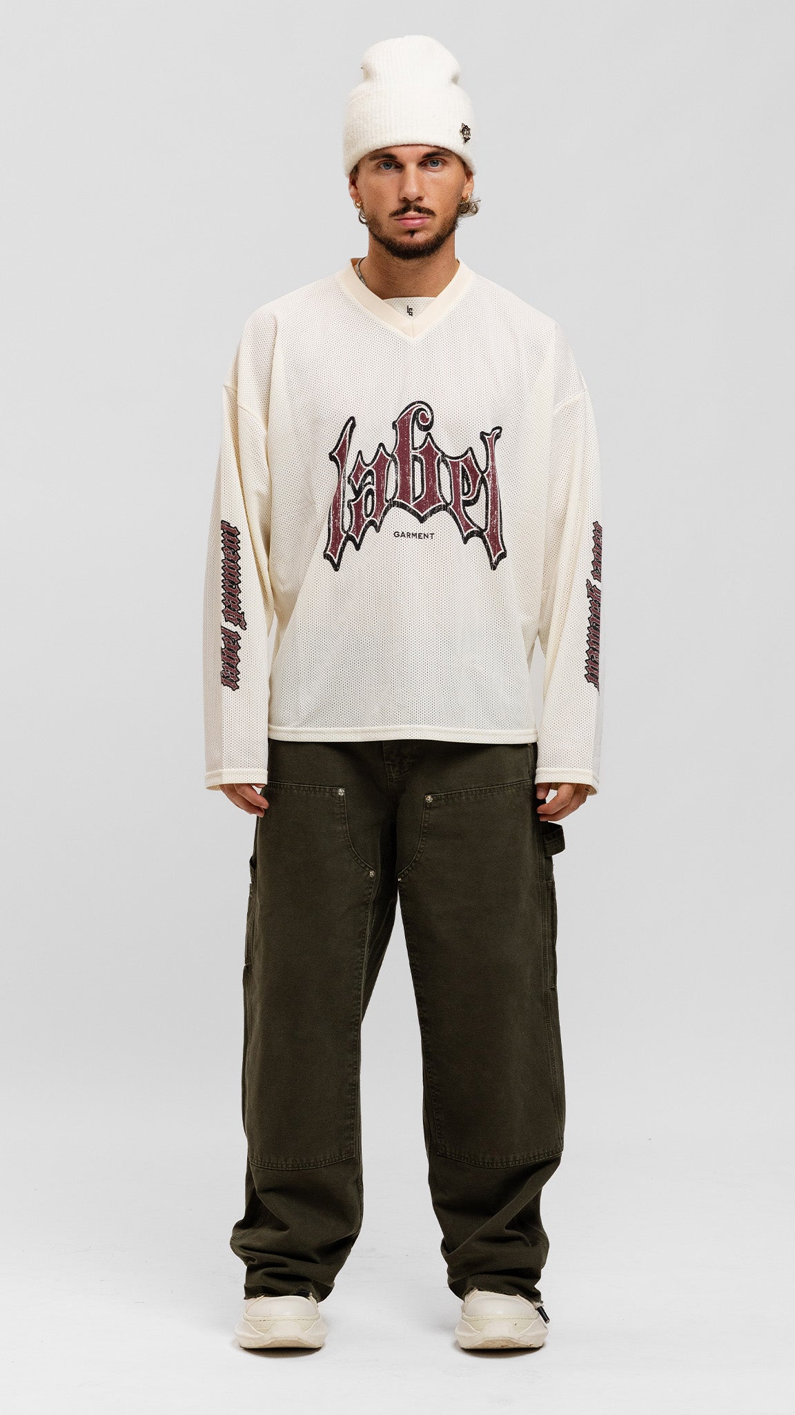 Jersey Longsleeve Top - Off White
