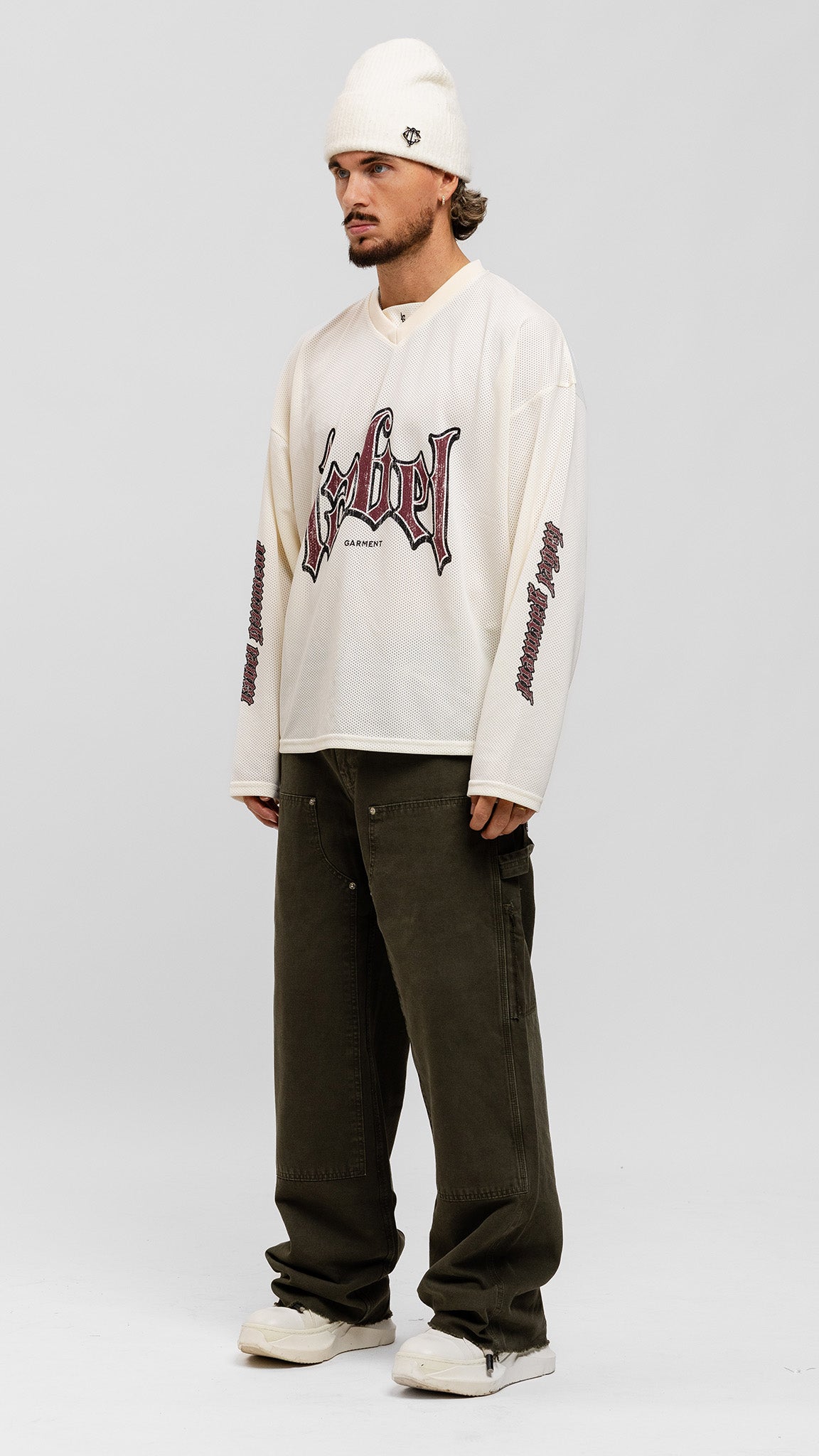 Jersey Longsleeve Top - Off White