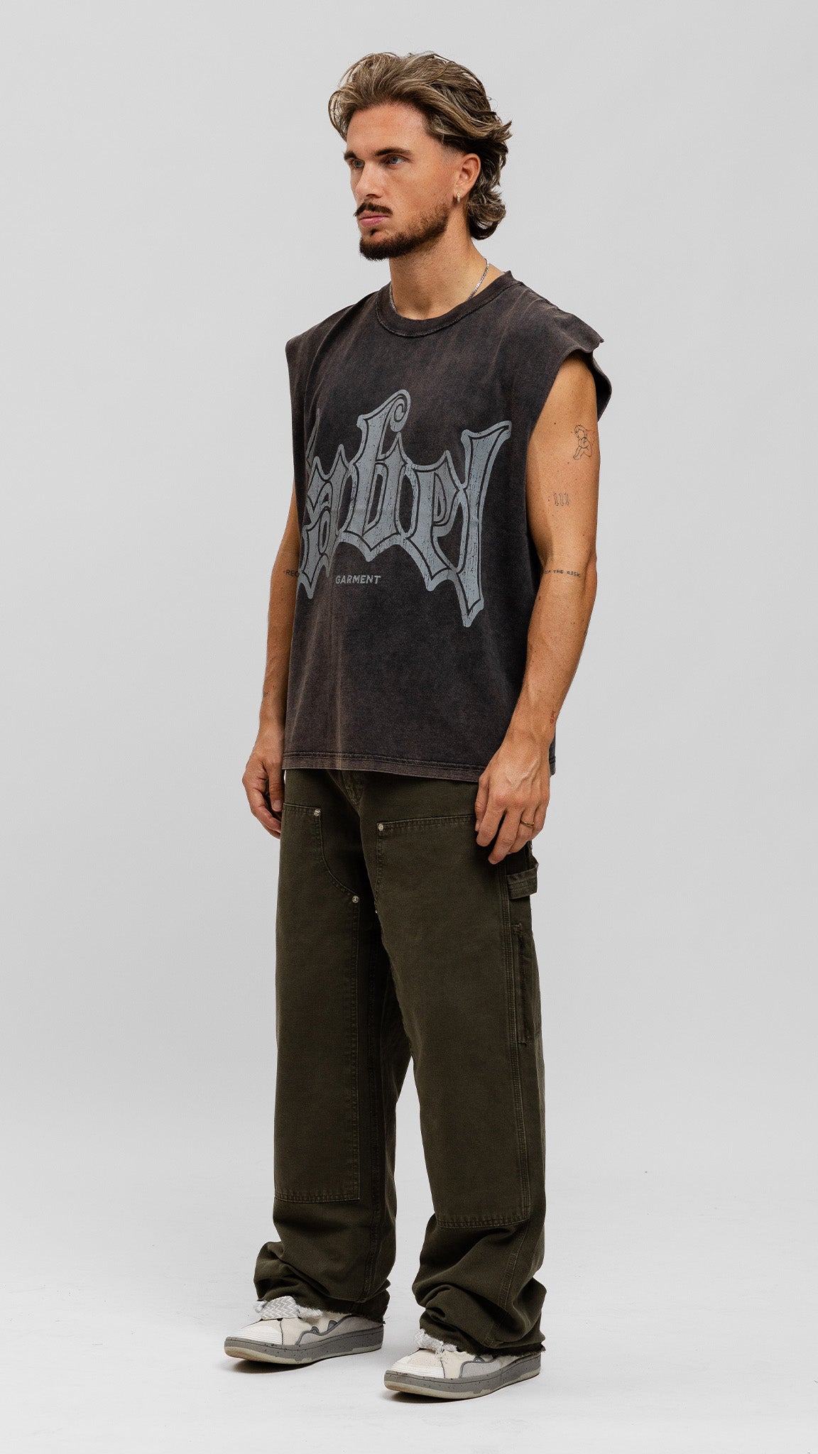 Raw Sleeveless - Dark Grey