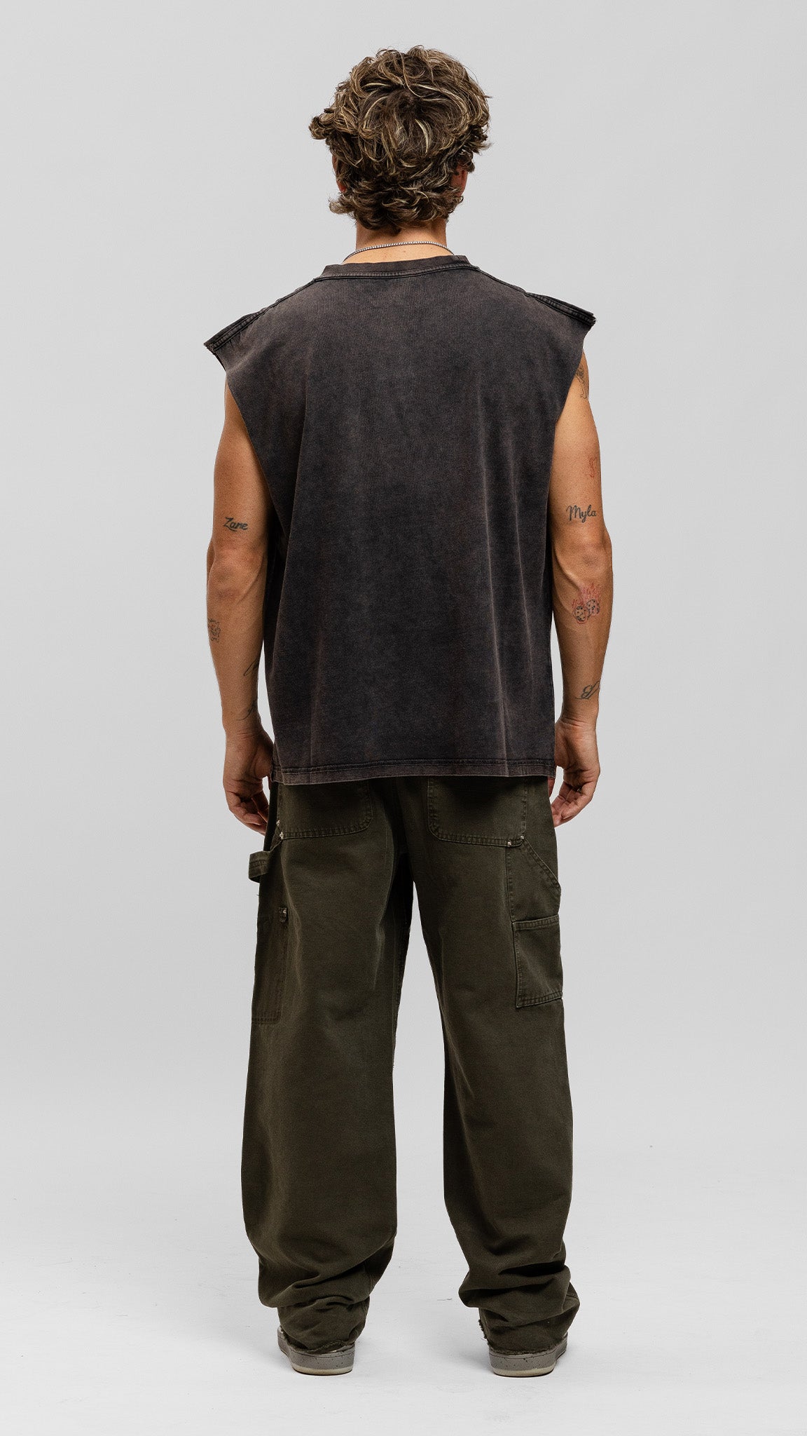 Raw Sleeveless - Dark Grey