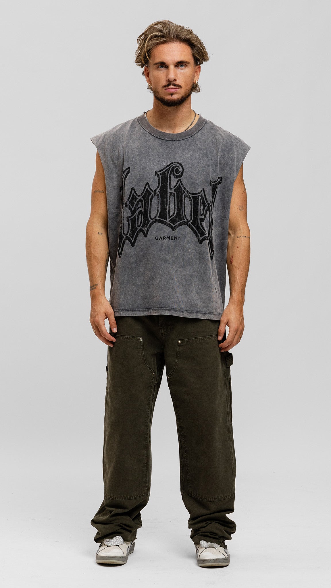 Raw Sleeveless - Washed Grey