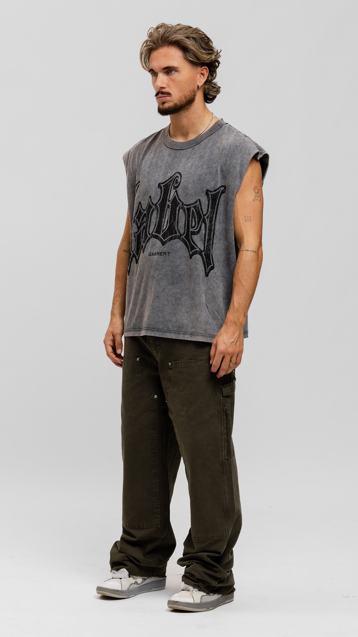 Raw Sleeveless - Washed Grey