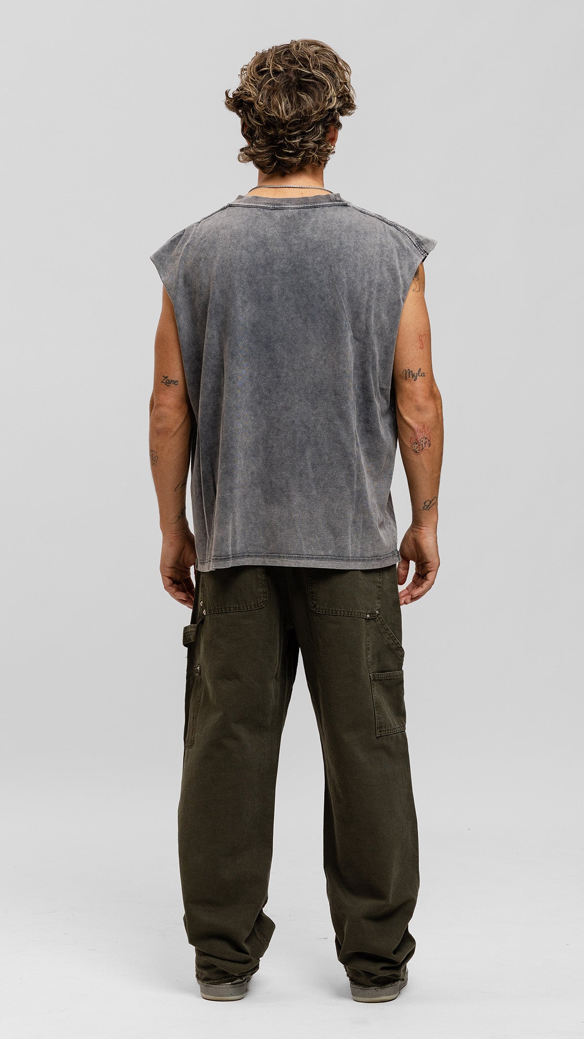 Raw Sleeveless - Washed Grey
