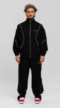 Crane Tracksuit Jacket - Black