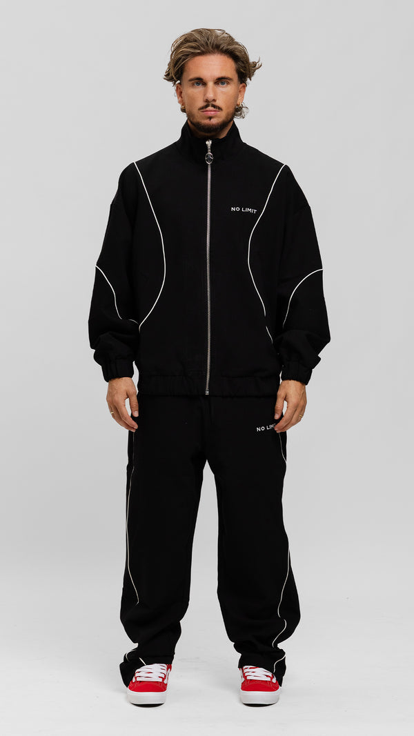 Crane Tracksuit Jacket - Black