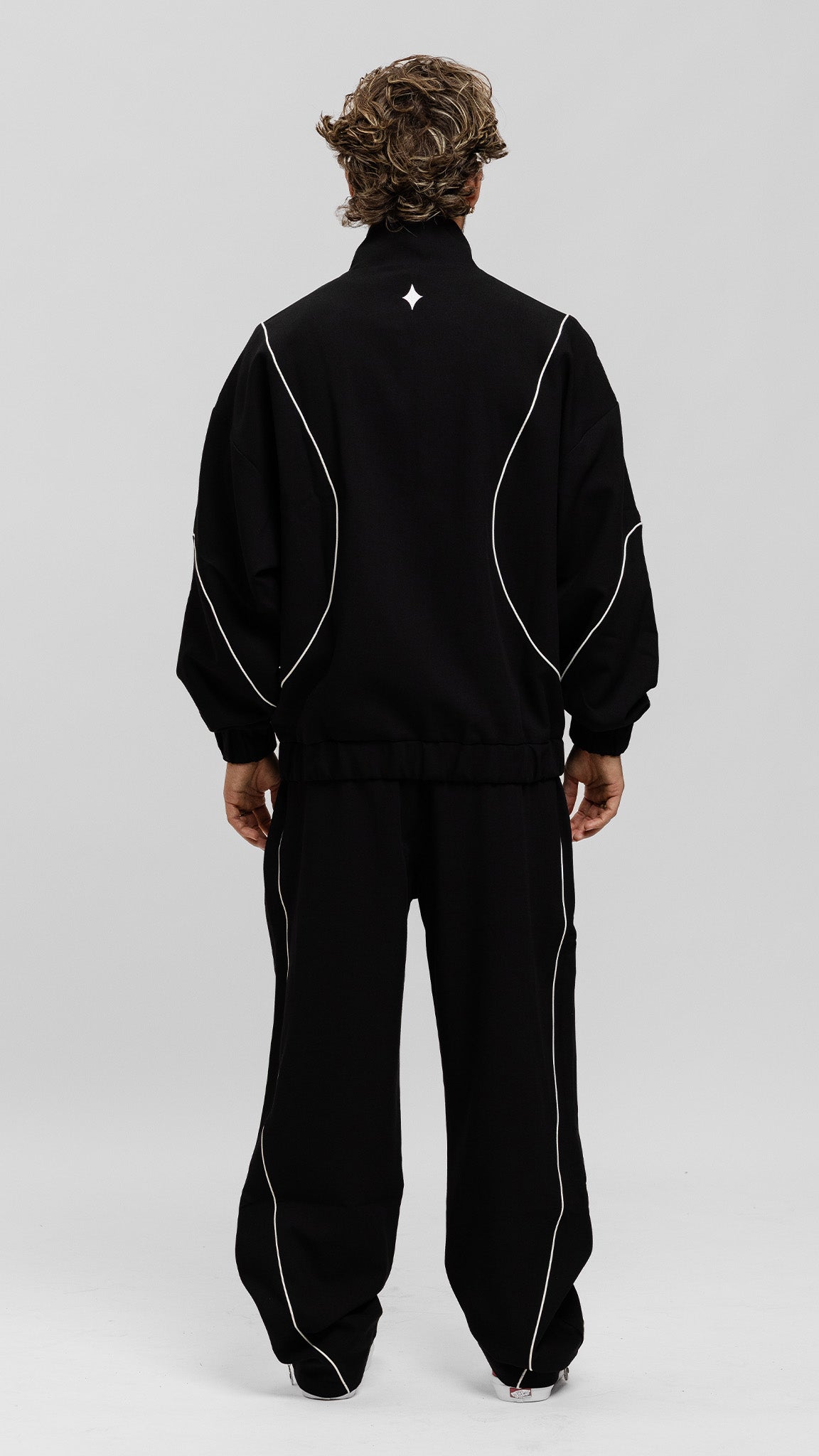 Crane Tracksuit Jacket - Black