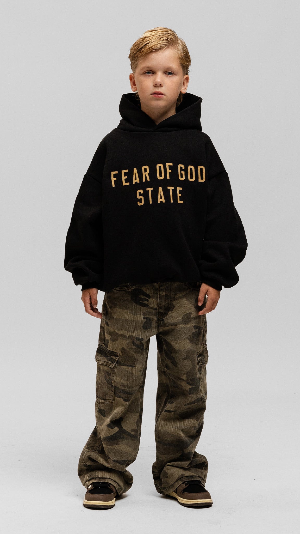 KIDS State Black Hoodie