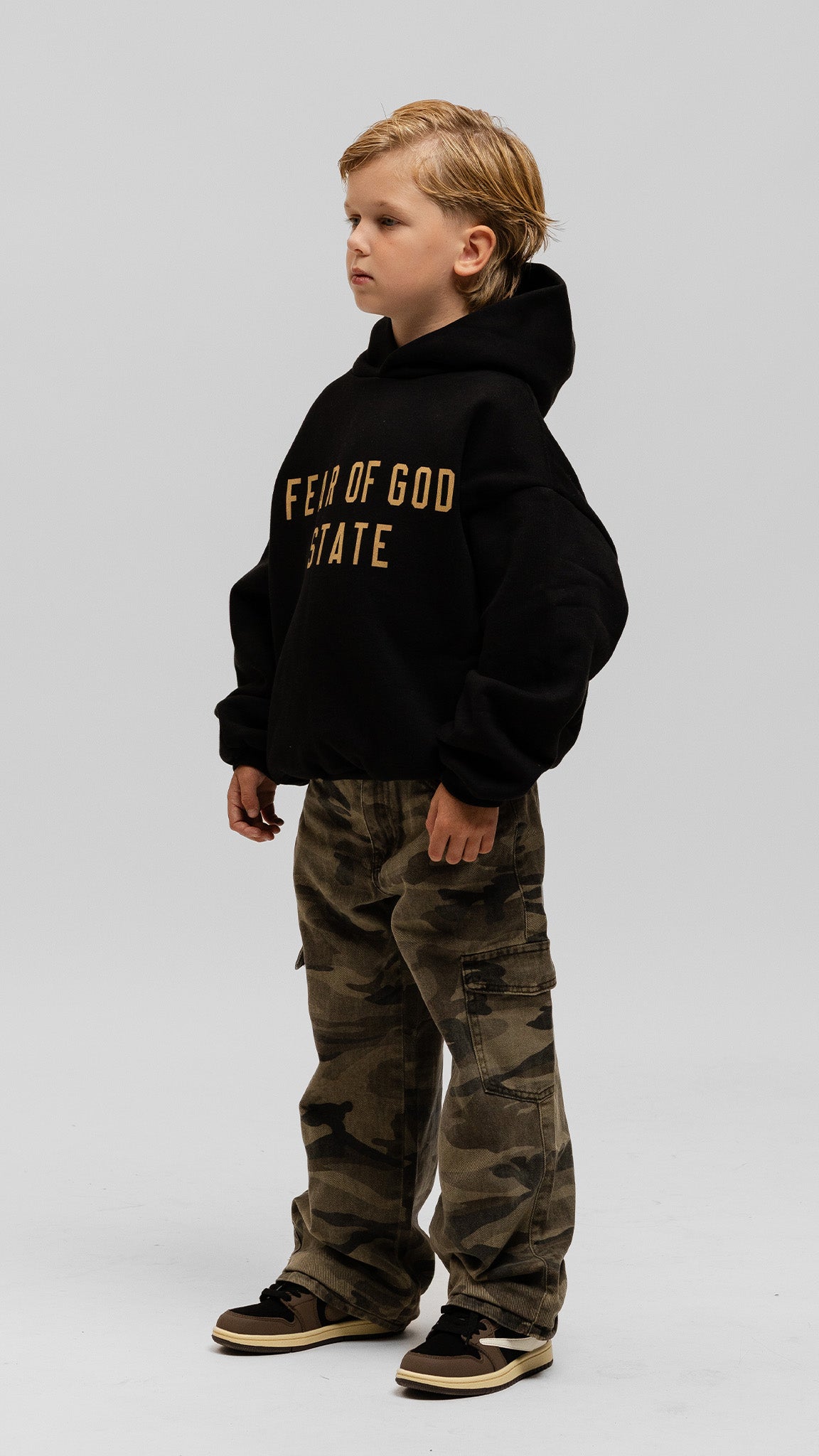 KIDS State Black Hoodie