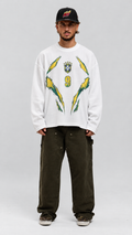 PRE-ORDER TIZZA x BRASILIA WAFFLE LONGSLEEVE 'WHITE'