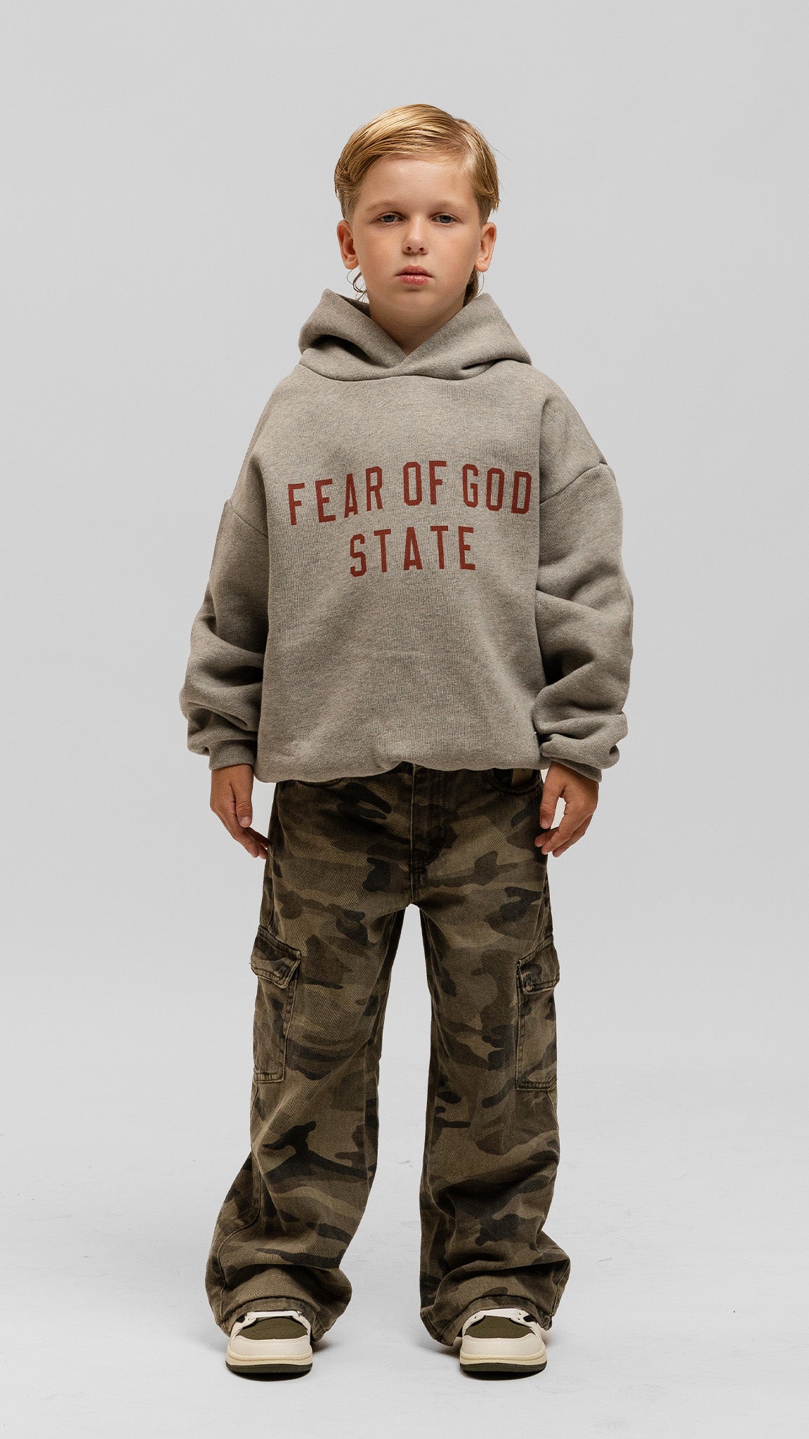 KIDS State Grey Hoodie