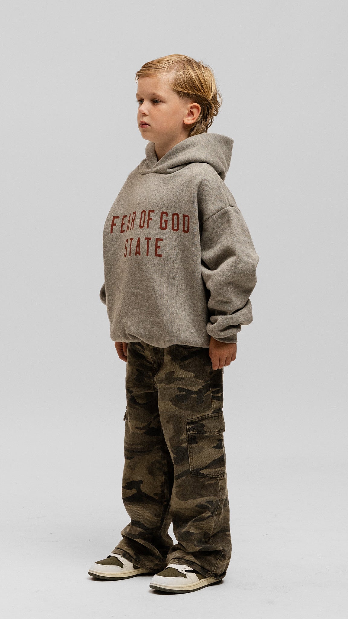 KIDS State Grey Hoodie