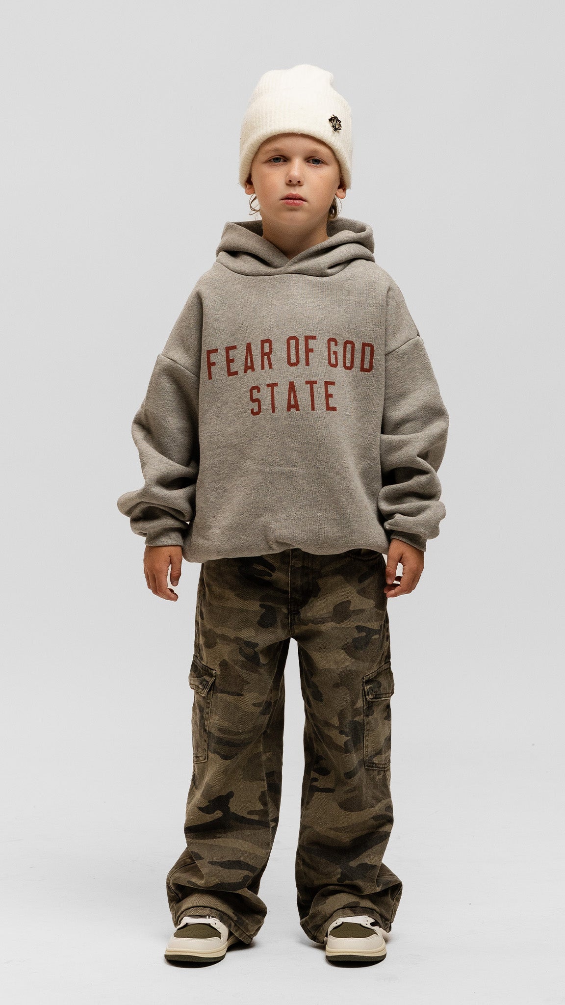 KIDS State Grey Hoodie