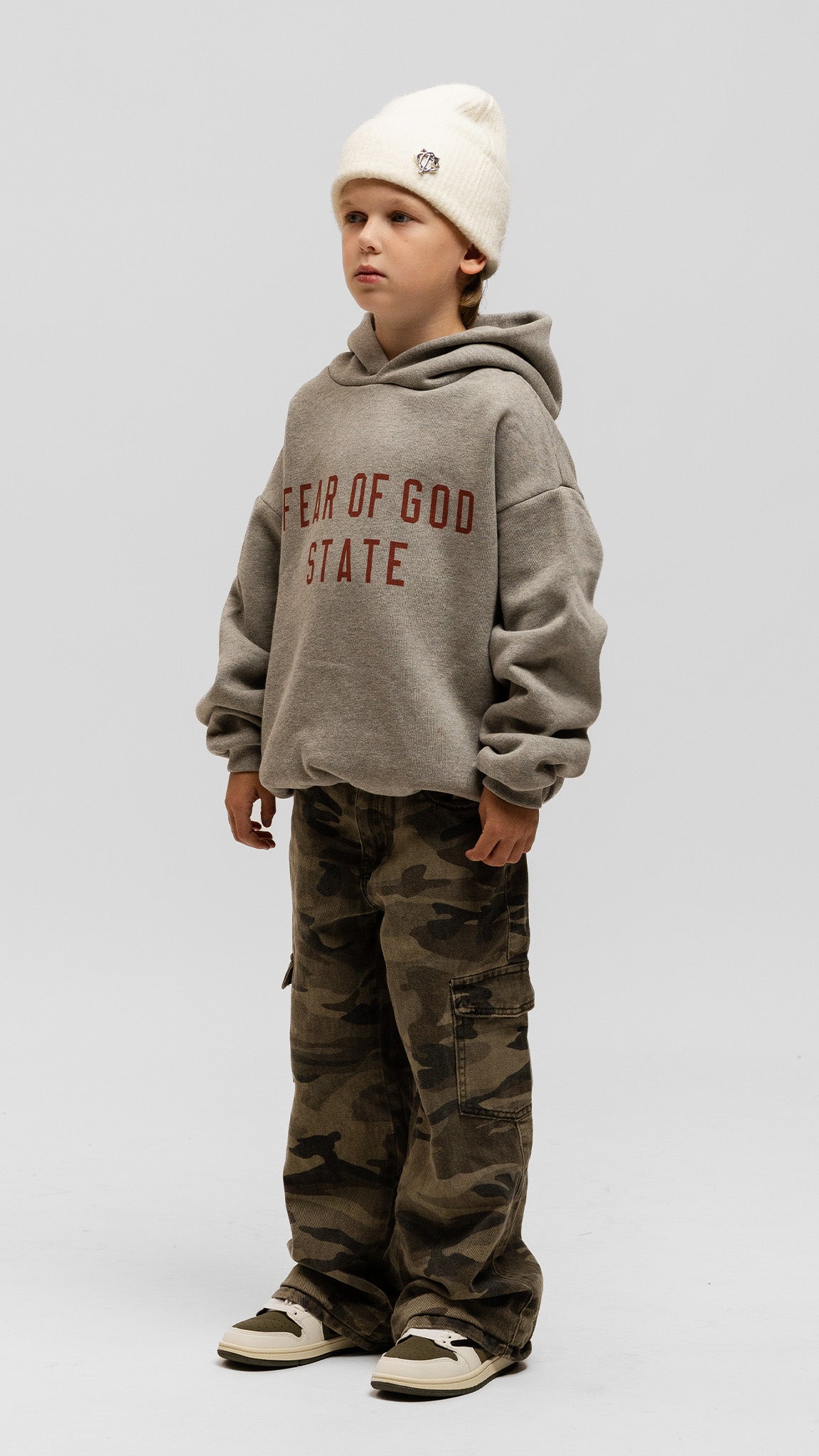 KIDS State Grey Hoodie