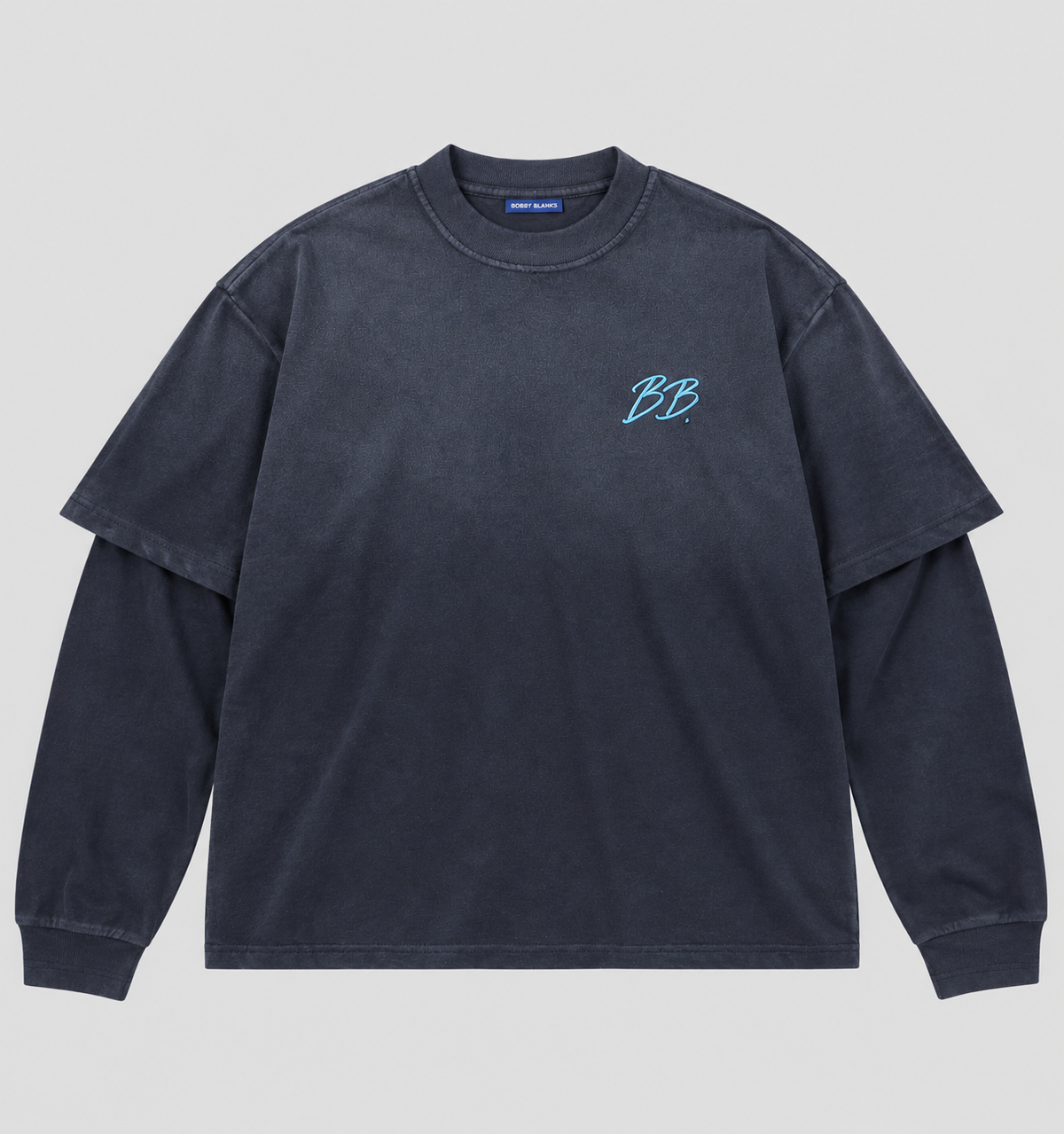 Brixton Double Layer - Washed Grey